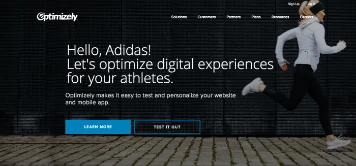 Personalized Homepage - Adidas