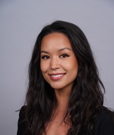 a woman with long hair