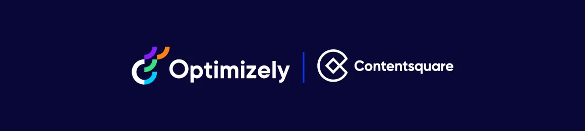 Optimizely and Contentsquare logos in a row
