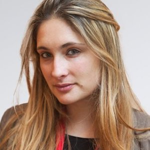 a woman with long hair