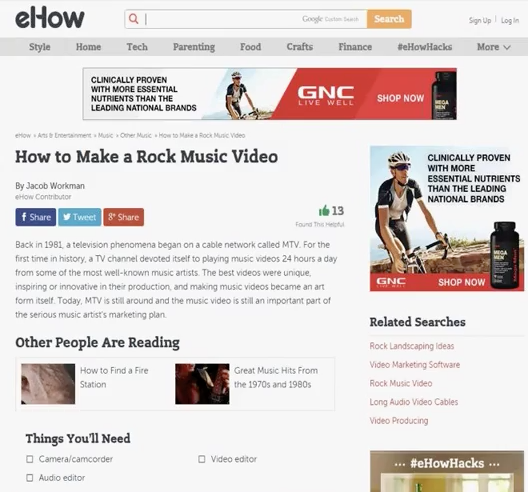 Ehow homepage