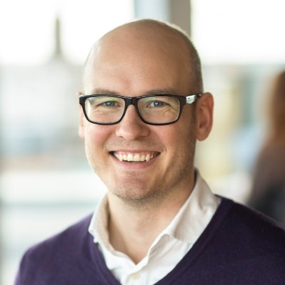 a man wearing glasses
