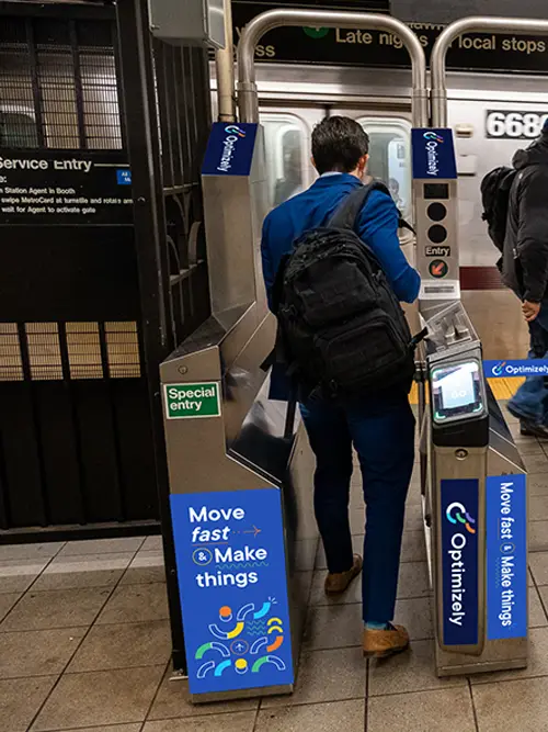 a person standing next to a machine