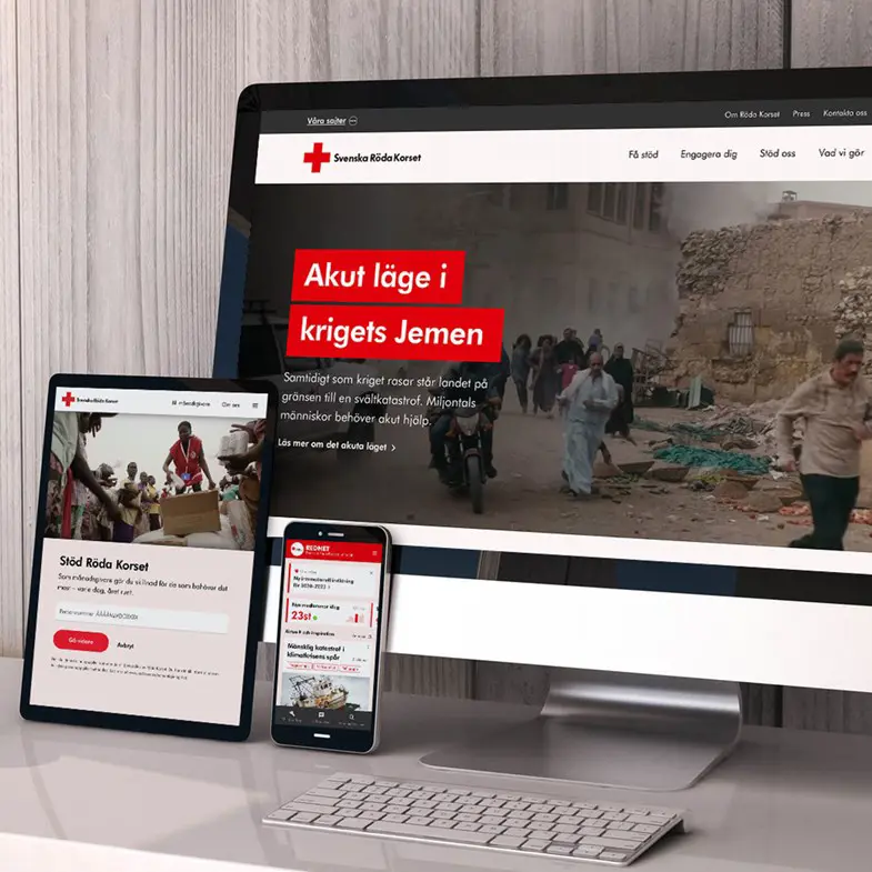 Swedish Red Cross online work and increased conversion -