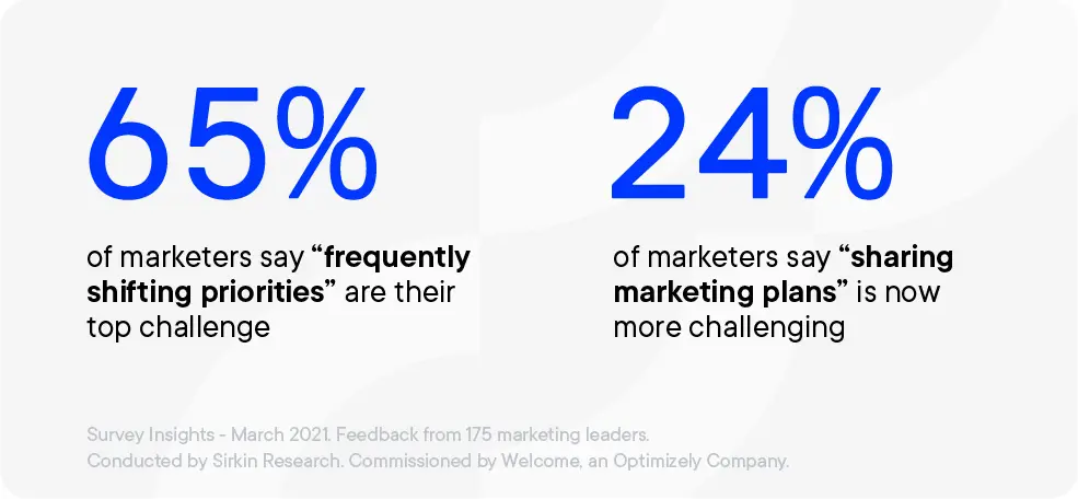 Survey responses from marketers