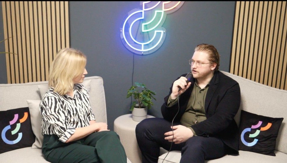 a man and a woman sitting on a couch