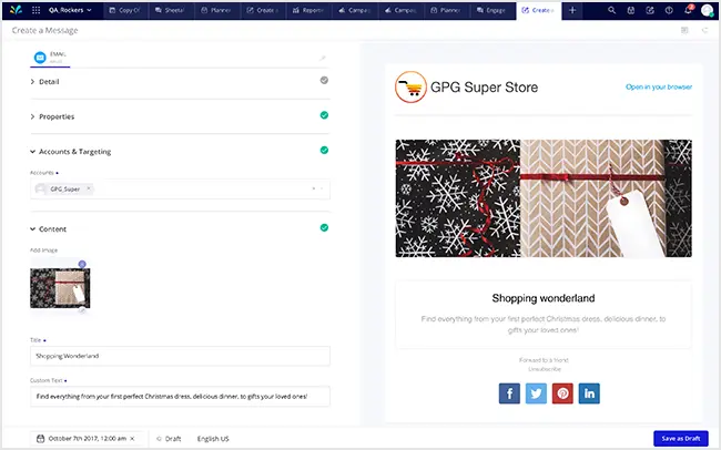 Sprinklr: a social media management platform that lets marketers see the impact of omni-channel social campaigns more clearly.