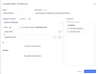 Create a new audience