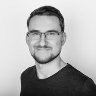 a man wearing glasses
