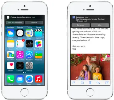 interactive notifications in iOS 8