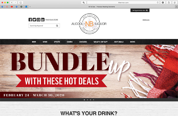 NB homepage