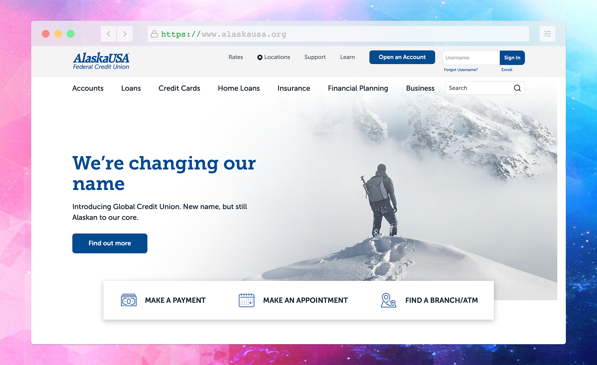 AlaskaUSA homepage