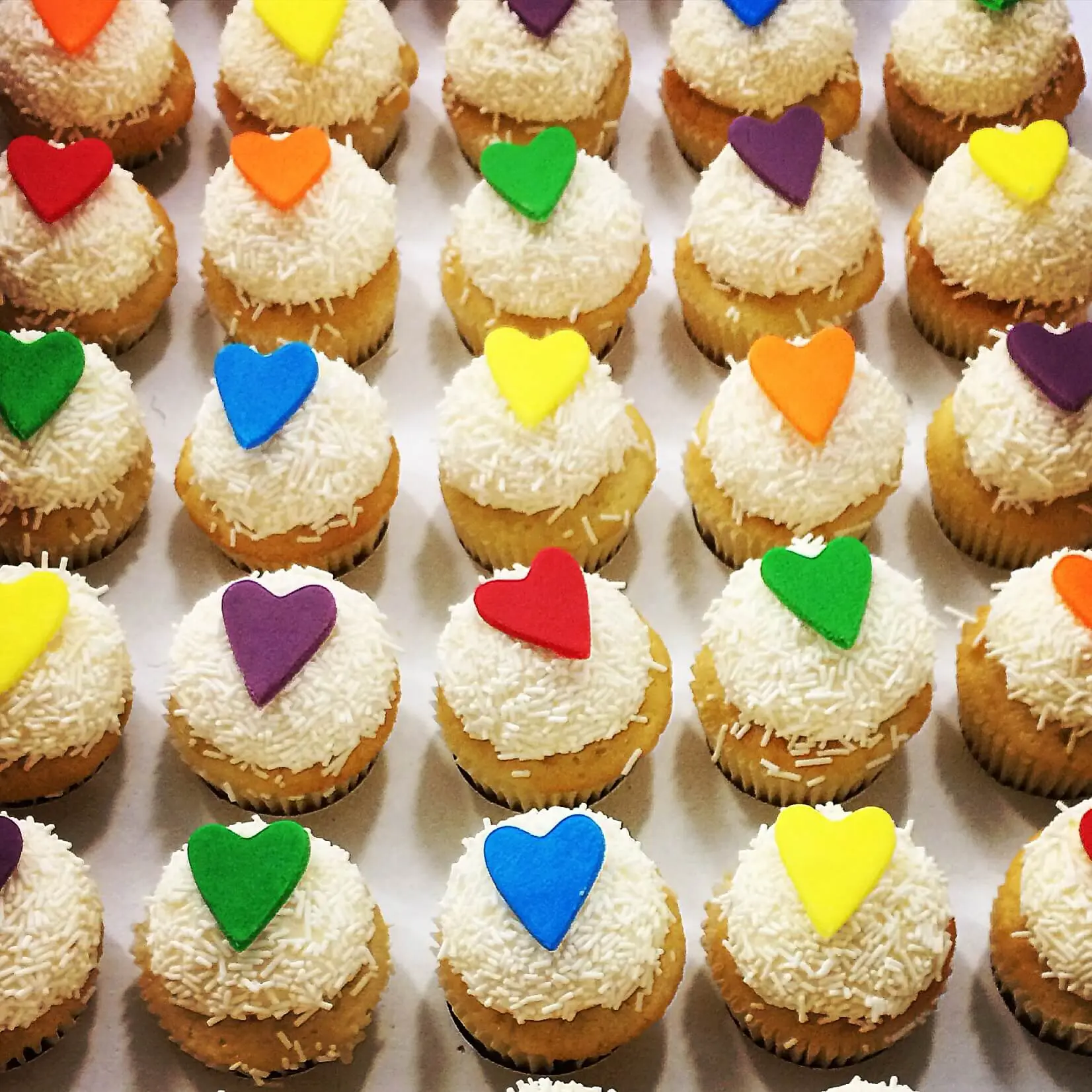 Optimizely pride cupcakes