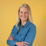 a woman with blonde hair