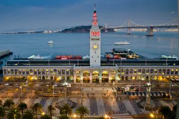 View of the Ferry Building in San Francisco, a few blocks away from Opticon 2015.