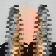 a woman with long hair