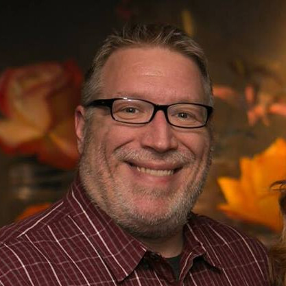 a man wearing glasses
