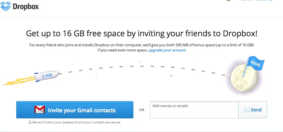 dropbox onboarding email