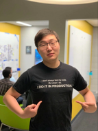 a person wearing glasses