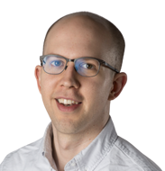 a man wearing glasses