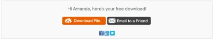 Hubspot download confirmation page personalization