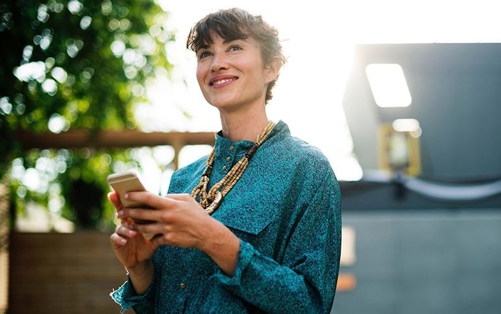 a person holding a phone